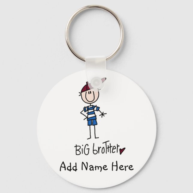 Personalisierte Big Brother Tshirts und Geschenke Schlüsselanhänger (Vorderseite)