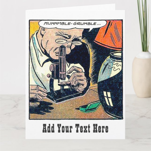 Personalisierte Big Vintag Comic Card Karte (Vorderseite)