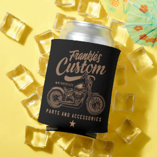 Personalisierte Biker-Custom-Bobber-Motorradgarage Dosenkühler