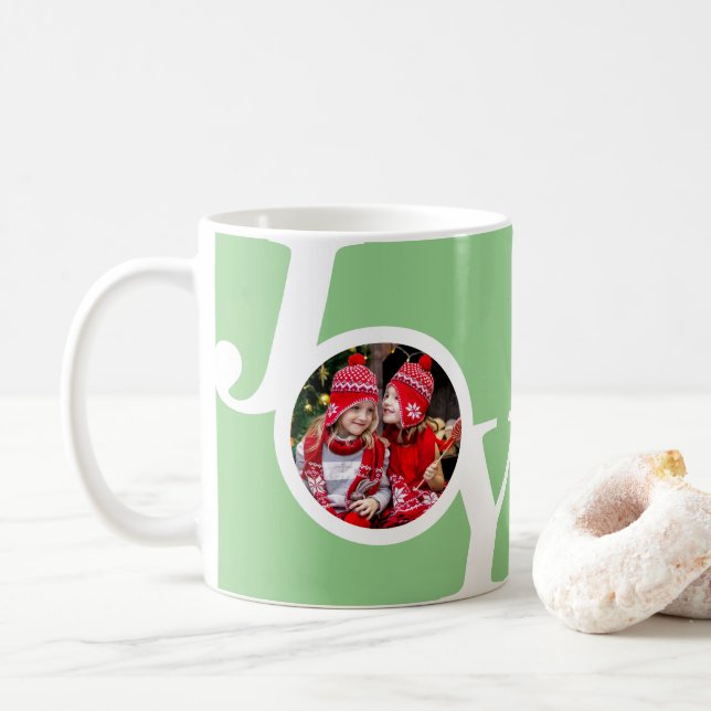 Personalisierte Bilder Familienweihnachtsgeschenke Kaffeetasse (Mit Donut)