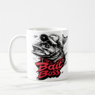 Personalisierte Bildfischerei "Köder Boss" Kaffeetasse
