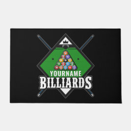 Personalisierte Billard NAME Cue Rack Pool Room Fußmatte