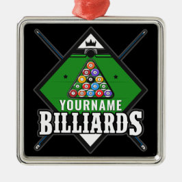 Personalisierte Billard NAME Cue Rack Pool Room Ornament Aus Metall