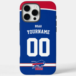Personalisierte Bills Jersey American Football iPhone 16 Pro Max Hülle