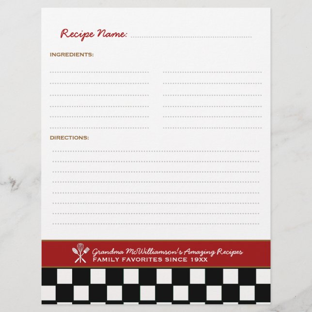 Personalisierte Binder-Beilage (Vorderseite)