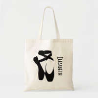 Personalisierte Black Ballet Shoes En Point