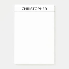 PERSONALISIERTE BLACK Postit-Hinweise Post-it Klebezettel