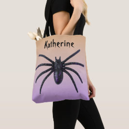 Personalisierte Black Spider Bag zu Halloween Tasche