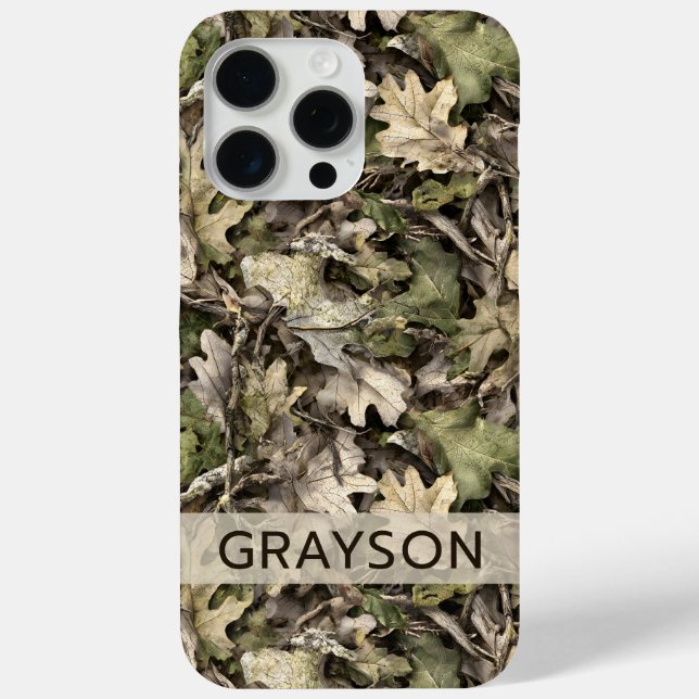 Personalisierte Blätter-Tarnung Case-Mate iPhone Hülle (Rückseite)