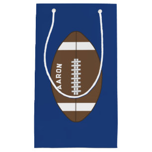 Personalisierte blaue Fußball-Geschenktasche Kleine Geschenktüte
