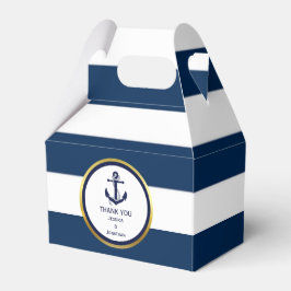 Personalisierte blaue Gastgeschenk Hochzeit Geschenkschachtel