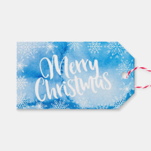 Personalisierte blaue geschenkanhänger