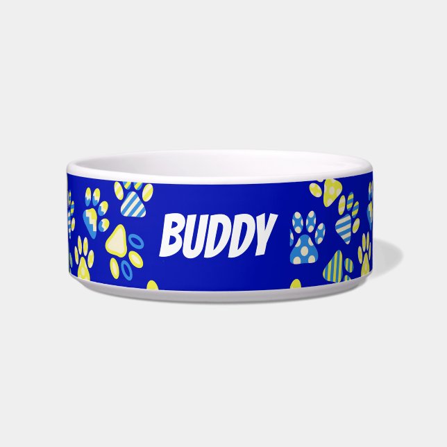 Personalisierte blaue Paste Napf (Vorderseite)