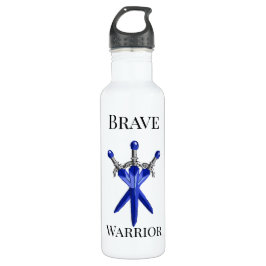 Personalisierte Blaue Schwert Kinder Trinkflasche