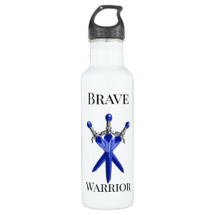Personalisierte Blaue Schwert Kinder Trinkflasche
