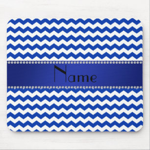 Personalisierte blaue Sparrennamensdiamanten Mousepad