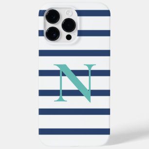 Personalisierte blaue Streifen Case-Mate iPhone 14 Pro Max Hülle