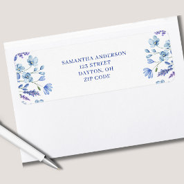 Personalisierte blaue Wildblume Blumenzubereitung