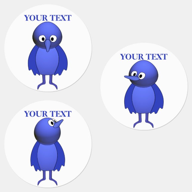 Personalisierte Blauwild Etiketten (Gruppe)