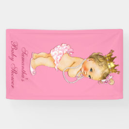 Personalisierte blonde kleine Dusche Banner