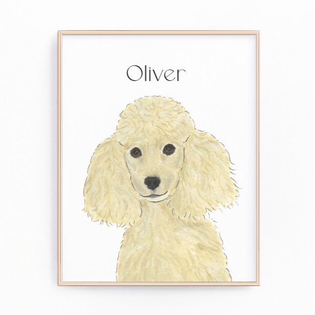Personalisierte Blonde Tan Golden Poodle Fotodruck (Von Creator hochgeladen)