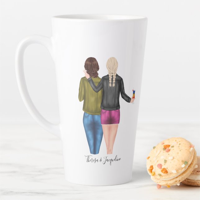 Personalisierte Blondes machen die besten Freunde Milchtasse (Beispiel)
