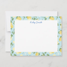 Personalisierte Blue Flat Note Card Mitteilungskarte