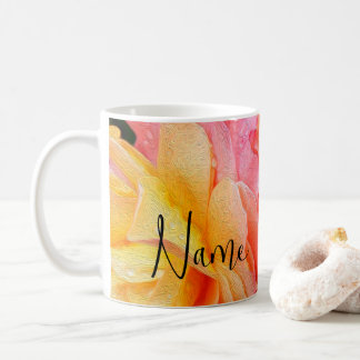 Personalisierte Blume Blumendesign Kaffeemaschine  Kaffeetasse