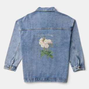 PERSONALISIERTE BLUME BOUQUET JEANSJACKE