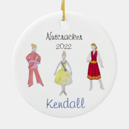 Personalisierte Blume/Chinesisch/Russisch-Nutcrack Keramik Ornament