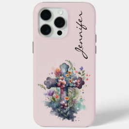 Personalisierte Blume Christlich iPhone Case