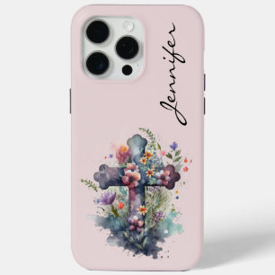 Personalisierte Blume Christlich iPhone Case