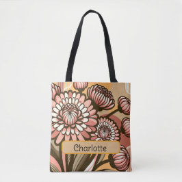 Personalisierte Blume Chrysanthemum November Tasche