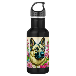 Personalisierte Blume Edelstahlflasche