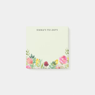 Personalisierte Blume für die Liste der Post-It-No Post-it Klebezettel