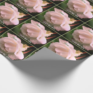 Personalisierte Blume Geschenkpapier