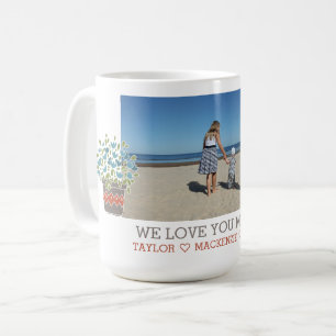 Personalisierte Blume Hinzufügen von eigenem Text  Kaffeetasse