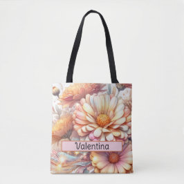 Personalisierte Blume im September Tasche