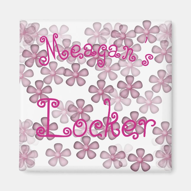 Personalisierte Blume Magnet (Vorne)