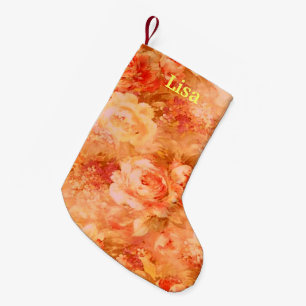 Personalisierte Blume Malerei Weihnachten Strumpf Kleiner Weihnachtsstrumpf