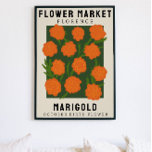 Personalisierte Blume Markt Geburtsstunde Blume Pr Poster<br><div class="desc">Dieser Kunstdruck ist im Stil eines Blume Market Poster. Die Blume sind Marigolds, die Blume für die Geburt im Oktober. Es gibt Raum, um den Text zu personalisieren, um den Ort zu einem für Sie bestimmten Ort zu ändern und den Untertitel zu jemandes Namen oder Geburtsdatum. Das wäre perfekt für...</div>