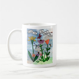 Personalisierte Blume Musikalische Notizen und Kun Kaffeetasse