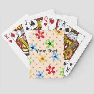 Personalisierte Blume Spielkarten