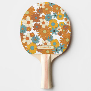 Personalisierte Blume Tischtennis Schläger