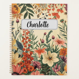 Personalisierte Blumen-Cover-Produktivität & Ziel Planer