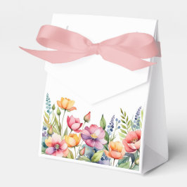 Personalisierte Blumen-Geschenkbox mit Schleife Geschenkschachtel