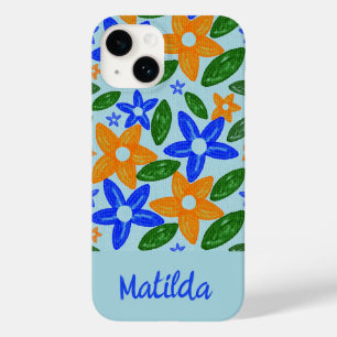 Personalisierte Blumen-Handyhülle Case-Mate iPhone 14 Hülle