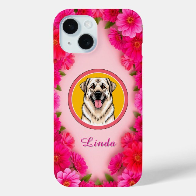 Personalisierte Blumen Personalisiertes Geschenk Case-Mate iPhone Hülle (Rückseite)