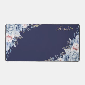 Personalisierte Blumen-Schreibtischunterlage Schreibtischunterlage