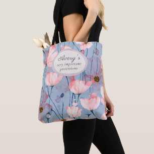 Personalisierte Blumen-Tasche, weiches ästhetische Tasche